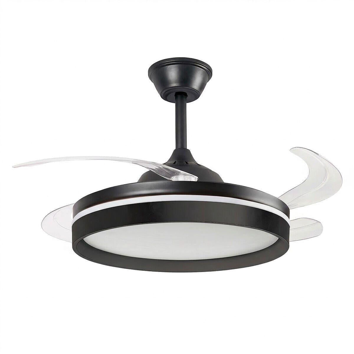 Ventilador de Techo con Luz LED, 4 Aspas Retráctiles y Mando a Distancia InnovaGoods