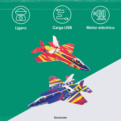 Avión con batería